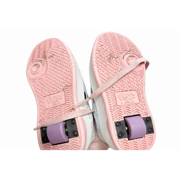 POP by Heelys Girls Roller Sneakers Size 2 Floral Pastel - Picture 4 of 6
